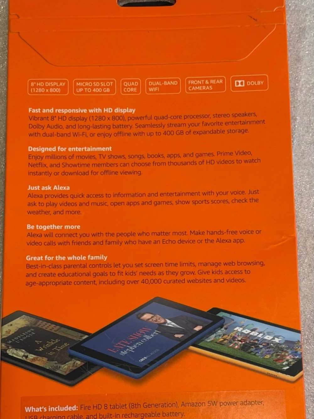 Amazon Fire HD 8 Tablet — Black